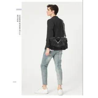 【H.S】HD9483BK 潮牌12吋電腦側背包黑色