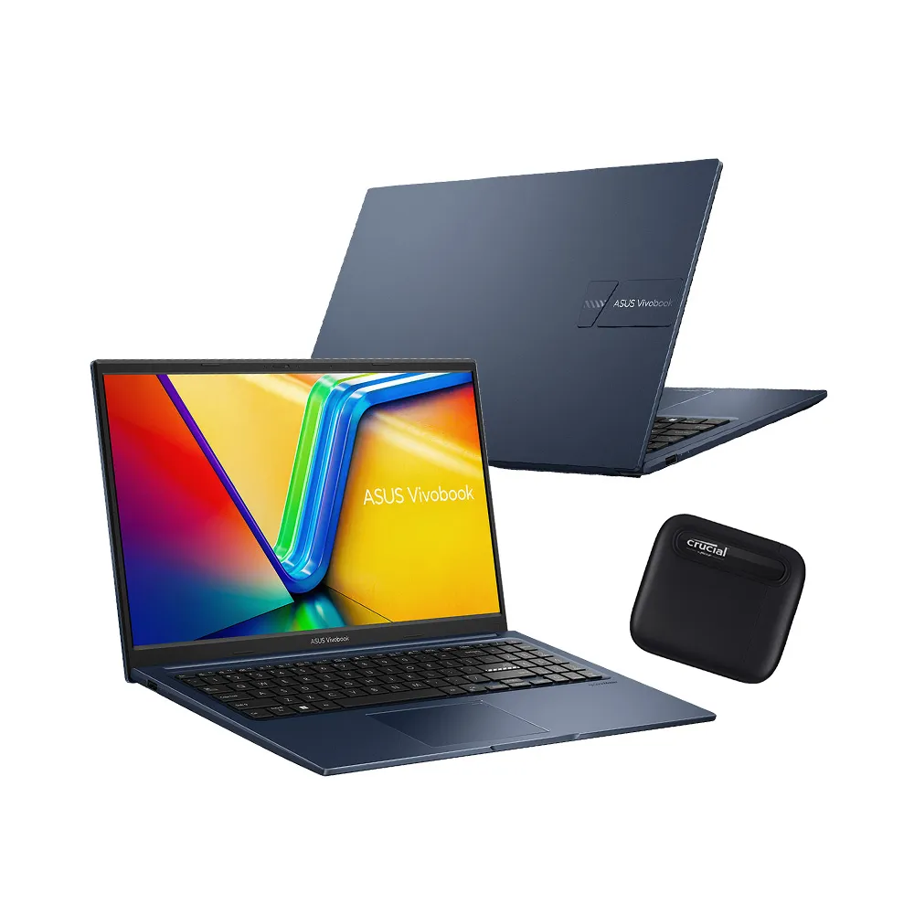 【ASUS】1TB外接SSD組★15.6吋i5效能筆電(VivoBook X1504ZA/i5-1235U/8G/512G/W11)