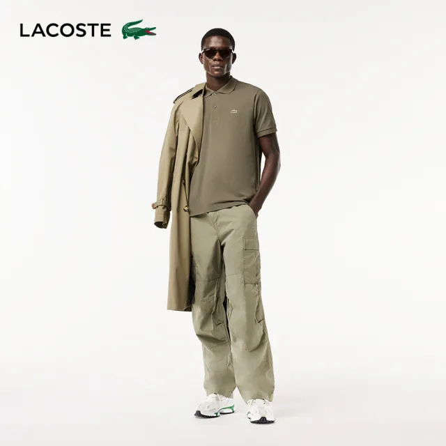 【LACOSTE】男裝-經典L1212短袖Polo衫(坦克綠)