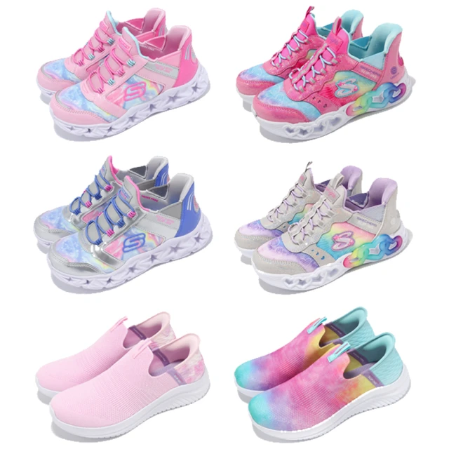 SKECHERS 休閒鞋 Ultra Flex/Slip-Ins 童鞋 懶人鞋 燈鞋 發光 閃燈 套入式 單一價(303803-LMLT)