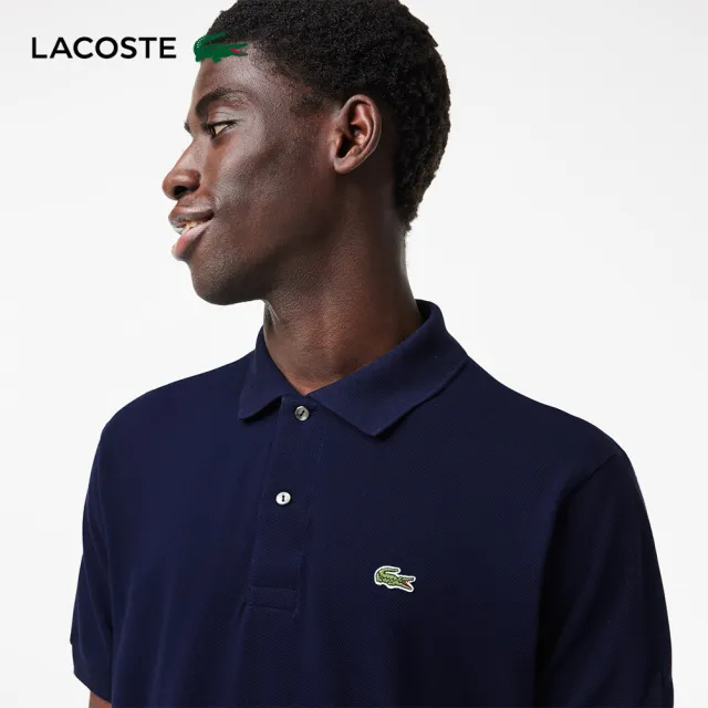 【LACOSTE】男裝-經典L1212短袖Polo衫(海軍藍)