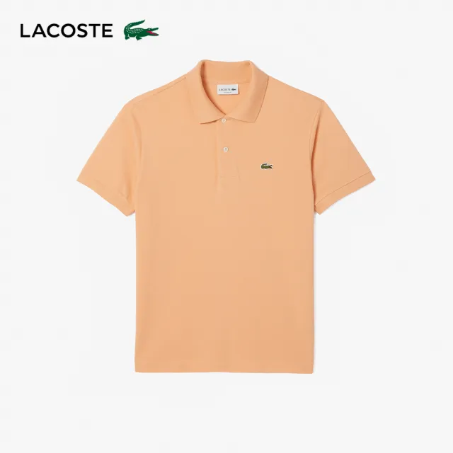 【LACOSTE】男裝-經典L1212短袖Polo衫(橙色)