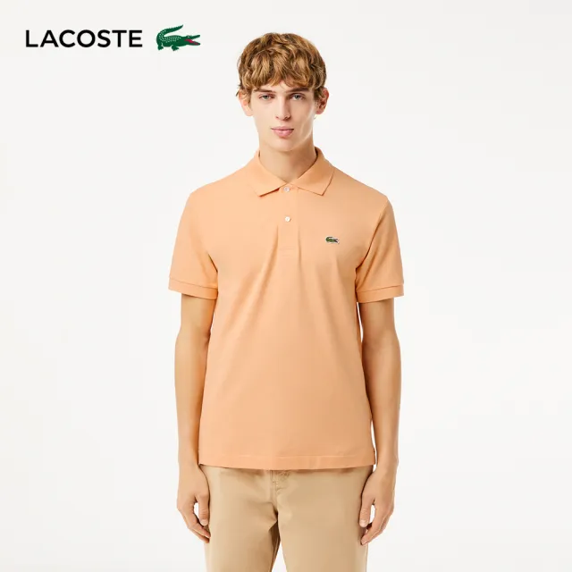 【LACOSTE】男裝-經典L1212短袖Polo衫(橙色)