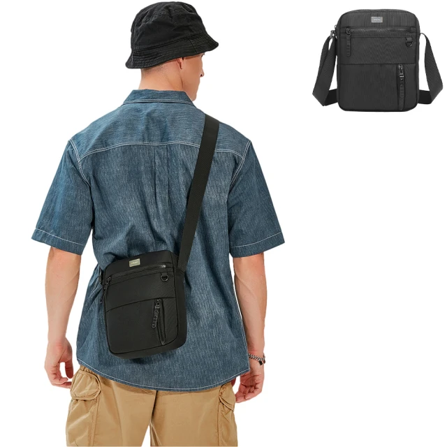 MoodRiver 斜背包 男士 郵差包 側背包 側肩包 單