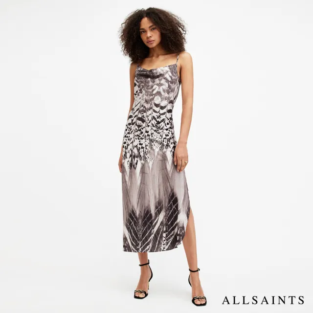 【ALLSAINTS】SIERRA 個性愜意印花洋裝 W168DA(修身版型)