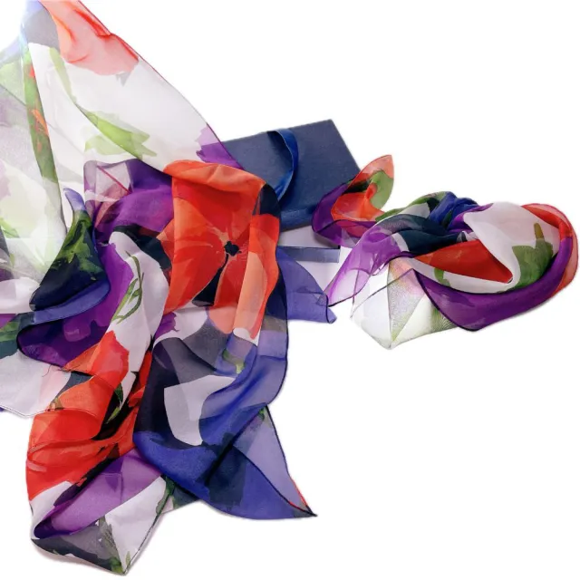 【iTa.a】100%義大利制造雪紡長方巾(時尚.機能.環保-歐洲工藝普及版A32)