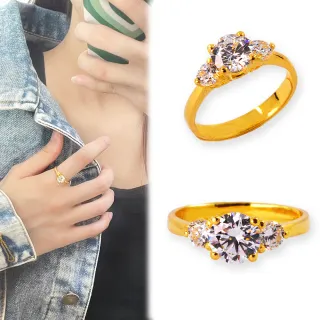 【福西珠寶】買一送珠寶盒9999黃金戒指  閃閃惹人愛戒指(金重1.11錢+-0.03錢)
