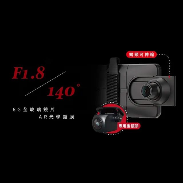【Polaroid 寶麗萊】T1111 GPS 科技執法提醒功能 全頻觸控式 電子後視鏡 行車記錄器(附贈32G記憶卡)
