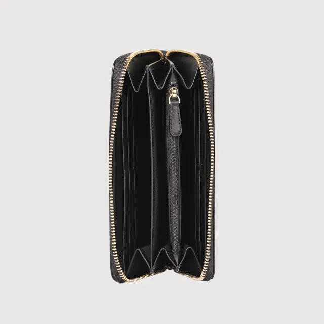 【BRAUN BUFFEL 德國小金牛】城市-A 8卡拉鍊長夾-黑色(BF841-602-BK) 錢包送禮推薦