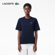 【LACOSTE】女裝-寬鬆版型輕質素色短袖T恤(海軍藍)