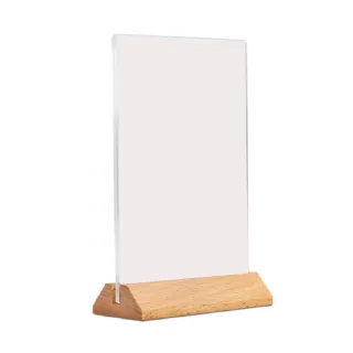 【COM-T康太】三角木座壓克力立牌 A6 T型直式 1入裝