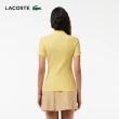 【LACOSTE】女裝-L.12.D 修身羅紋棉質短袖Polo衫(黃色)