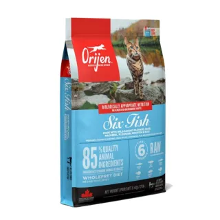 【Orijen】歐睿健-六種鮮魚貓5.4kg/12lb 無榖配方（全齡無榖鮮肉貓糧）(貓糧、貓飼料、貓乾糧)