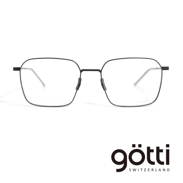 【Gotti】瑞士Gotti Switzerland 現代經典方框平光眼鏡(- DEREK)