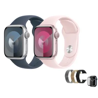 全配組【Apple】Apple Watch S9 GPS 45mm(鋁金屬錶殼搭配運動型錶帶)