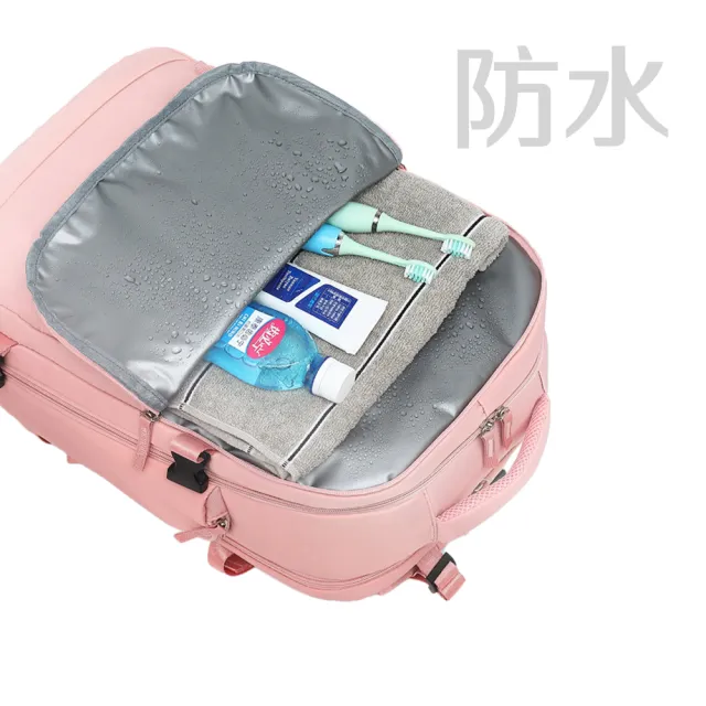 【E7SHOP】大容量多功能行李背包(登機背包 後背包 出差包 筆電包 雙肩包 後背包 行李包 旅遊背包 女後背包)