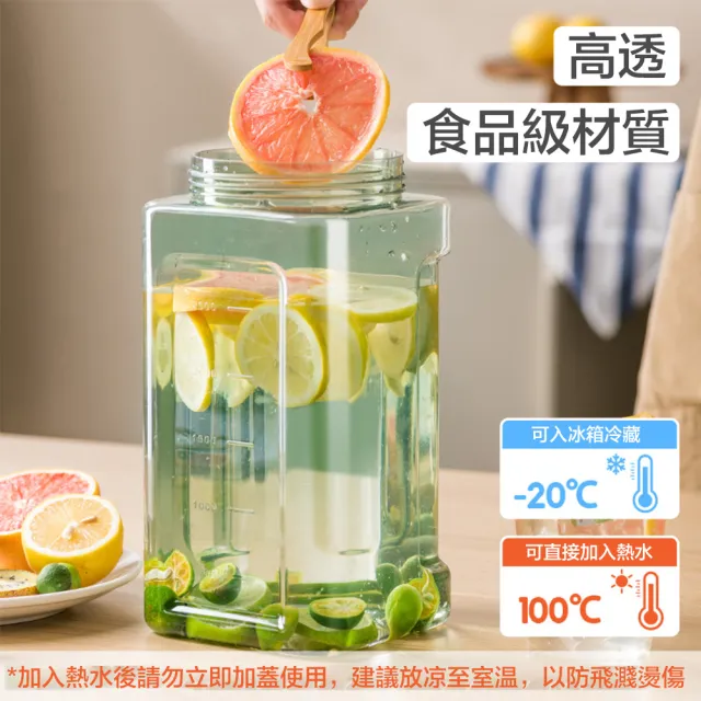 【ZTMALL】買一送一 3.5L大容量野餐戶外可拎冷水壺