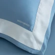 【WEDGWOOD】80支350織100%天絲刺繡兩用被枕套床包四件組-簡約三色任選(雙人)