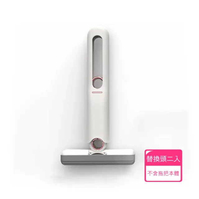 【Dagebeno荷生活】迷你型強力吸水膠綿拖把 灰塵毛髮一拖即淨無水痕桌面小拖把-單售替換頭2入(不含拖把)