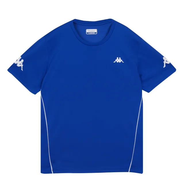 【KAPPA】義大利時尚中性短袖圓領衫(義大利藍 371V26WX7F)