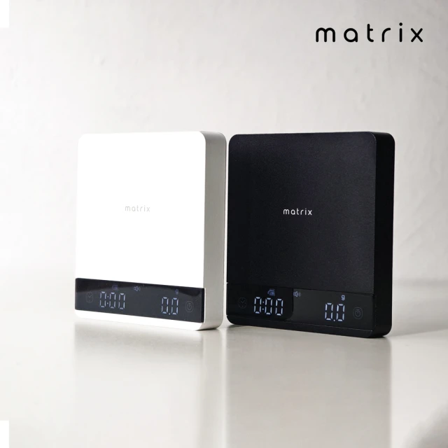 Matrix S3 MetaI 手沖義式口袋金屬咖啡電子秤-白(自動計時 流速顯示 金屬機身 迷你小秤)