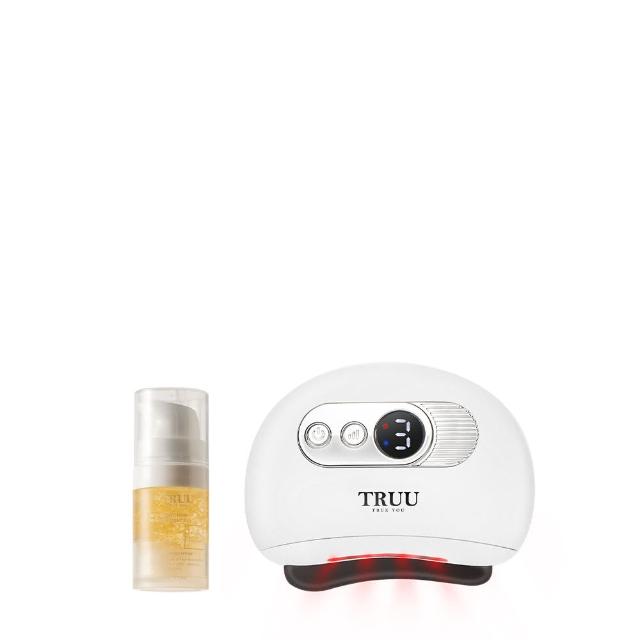 【TRUU 童】熱療撫紋導入儀（音波震動版）97*74*27mm+黃金胜肽賦活精華-10ml隨身瓶