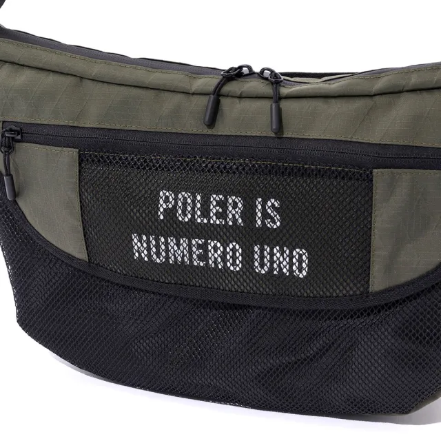 【POLER STUFF】日本限定 POLER X-CLOTH MESSENGER 中型郵差包 / 側背包(黑色)