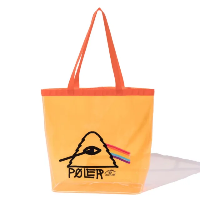【POLER STUFF】雙11 日本限定 POLER PVC POOL BAG 防水包 托特包 / 輕便袋收納包(橘色)
