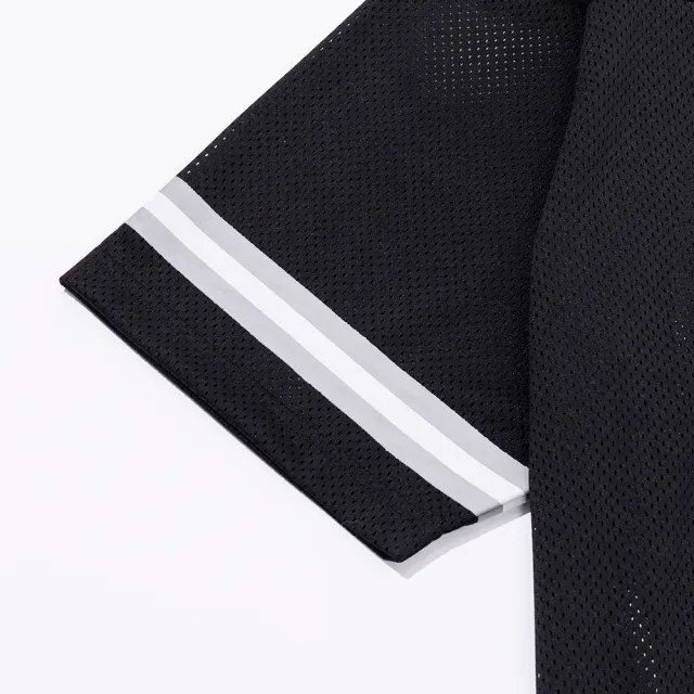 【POLER STUFF】日本限定 MESH JERSEY 戶外時尚網布休閒上衣(黑色)