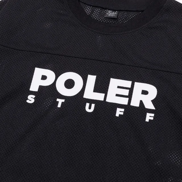 【POLER STUFF】日本限定 MESH JERSEY 戶外時尚網布休閒上衣(橘色)