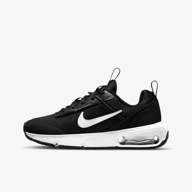 【NIKE 耐吉】運動鞋 慢跑鞋 休閒鞋 男童 女童 NIKE AIR MAX INTRLK LITE GS 氣墊 黑色(DH9393002)