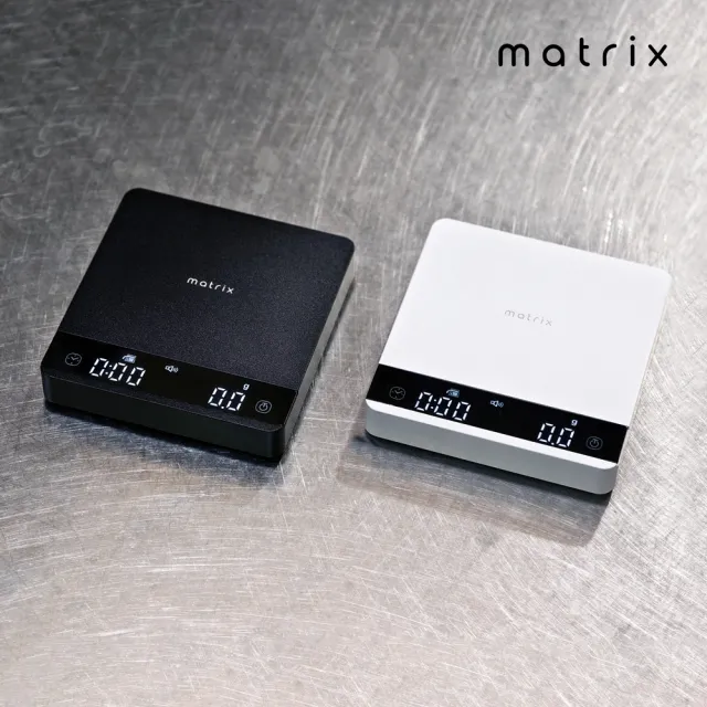 【Matrix】S3 MetaI 手沖義式口袋金屬咖啡電子秤-黑(自動計時 流速顯示 手沖咖啡秤)