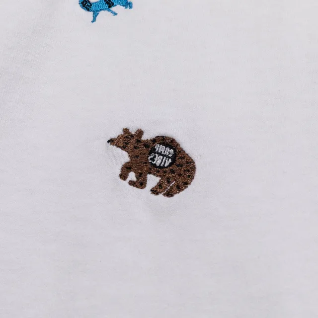 【POLER STUFF】日本限定 PRM WASH EMB TEE-ANIMAL 日式仿水洗電繡TEE(動物*黑色)