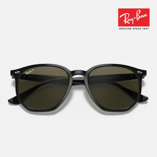 【RayBan 雷朋】瘦子配戴款 六角形膠框偏光太陽眼鏡(RB4306F-601/9A 54mm 偏光鏡片)