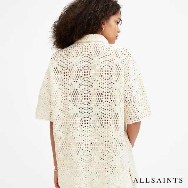 【ALLSAINTS】MILLY 純棉波西米亞風編織上衣襯衫 W031KA(舒適版型)