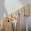 【zozo】創意木質掛衣鉤-4鉤+6鉤(衣帽掛勾/牆壁收納/掛鉤/壁掛式排鉤)