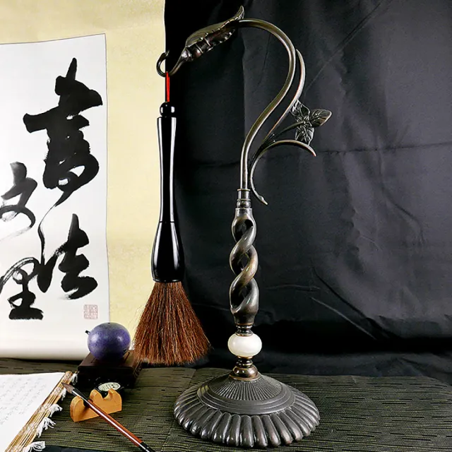 【中華筆莊】藝術銅製筆架C款  高60cm(台灣品牌)