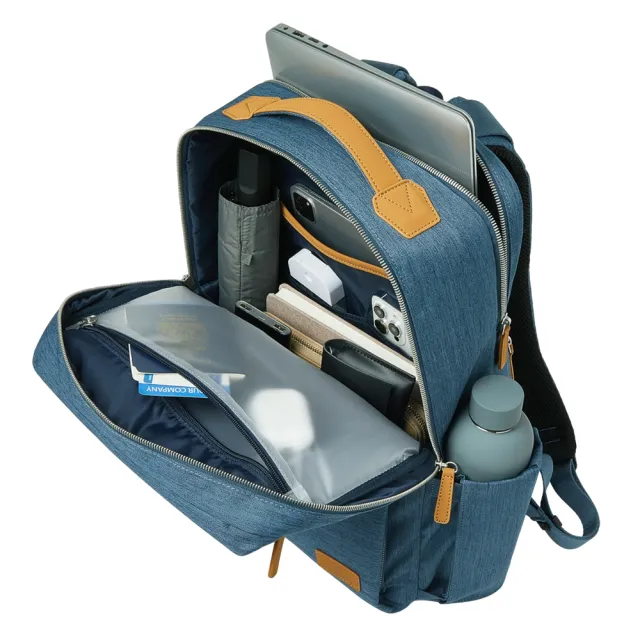 【Nordace】雙11 Siena Pro 17 藍色後背包/書包/電腦包 ND1119-4(旅行登山遠足上班上學)