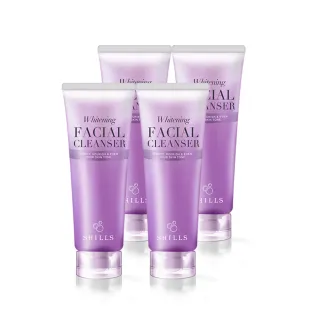 【SHILLS 舒兒絲】潤白濾鏡洗顏泥/洗面乳4入組(保濕/透亮/美白)