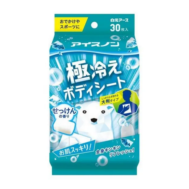 【白元】極凍涼感濕紙巾30入(薄荷香/皂香)