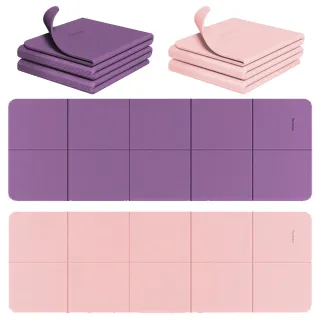 【Nil】TPE便攜收納折疊墊 靜音減震防滑瑜伽墊 兒童運動練功墊 6mm(舞蹈墊 健身墊 跳繩墊)