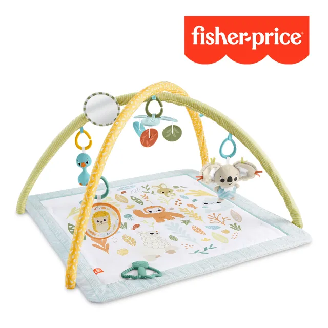 【Fisher price 費雪】基礎感官訓練健身器(健力架/健身架/遊戲地墊)