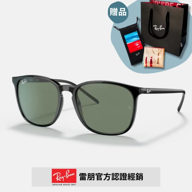 RayBan 雷朋 方形膠框太陽眼鏡(RB4387F-901/71 55mm)