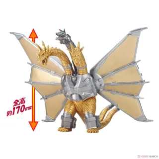 【BANDAI 萬代】代理版 MOVIE MONSTER系列軟膠 哥吉拉 機械王者基多拉