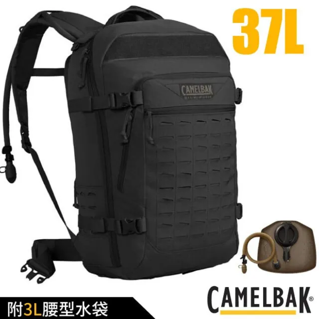 【CAMELBAK】Motherlode 軍規水袋背包37L_附3L腰型水袋/戶外登山健行後背包(CBM1738001000 黑)