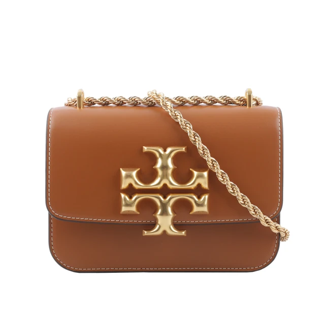 TORY BURCH WILLA 黑LOGO菱格翻蓋肩背/斜