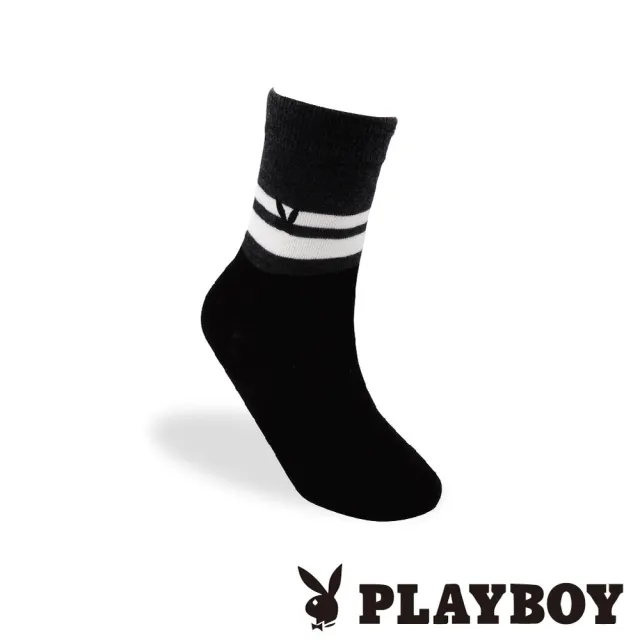 【PLAYBOY】8雙組刺繡兔頭logo休閒棉襪(男襪/短襪/學生襪)