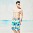 【Heatwave 熱浪】男款海灘褲清涼浪花湖水藍沙灘休閒褲男(A235/M-2XL)