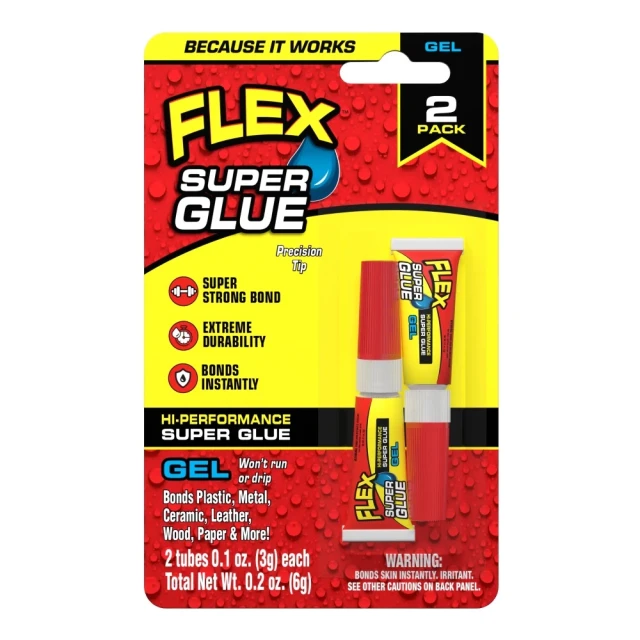 FLEX SEAL Flex Super Glue飛速超級瞬間膠3g*2入(膏狀)