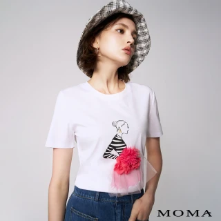 【MOMA】俏麗女孩立體蓬裙上衣(白色)